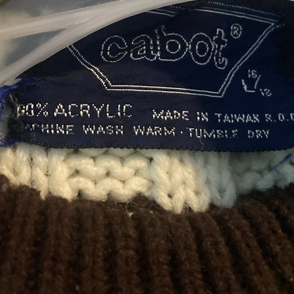 Cabot Cream, Brown, Rust and Blue Striped Sweater - Picture 4 of 12